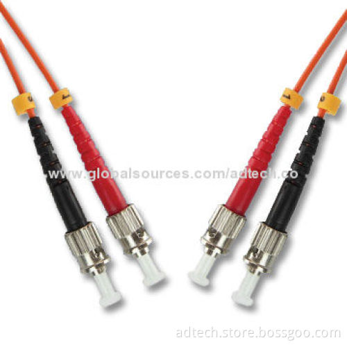 Fiber Patch Cords, ST-ST Multimode, Duplex, 50/125um, 3.0mm, 1m